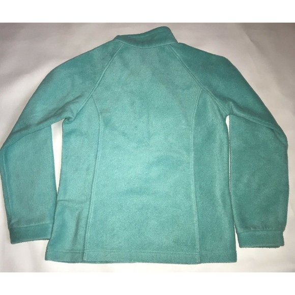 Columbia Girls Fleece Jacket Mint Green Size Large 14 16  Zipper Front - Picture 5 of 5